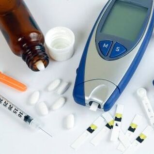 Gluometer and drugs for the treatment of diabetes